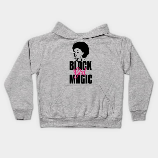 Black Girl Magic | Strong Black Woman Kids Hoodie by UrbanLifeApparel